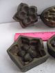 Four (4) Bronze Molds Millinery 2 Silk Flowers & 2 Leaves Industrial Molds photo 1