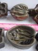 Four (4) Bronze Molds Millinery 2 Silk Flowers & 2 Leaves Industrial Molds photo 2