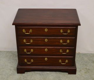 Henkel Harris Solid Mahogany Stand Chest End Table Nightstand (b) photo