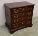 Henkel Harris Solid Mahogany Stand Chest End Table Nightstand (b) Post-1950 photo 1