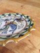 Rare Antique Salvini Italian Majolica Plate C.  1890 - 1900 Griffin And Butterfly Plates & Chargers photo 4