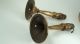 Very Pair Antique Boudoir Brass Lamps Arts Crafts Lamps photo 2
