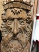 State Found Vintage Wood Carving Of King - Rustic Wood Carved Religious King Carved Figures photo 7