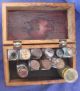 Antique Doctors Apothecary Medical Kit 10 Bottles In Wood Travel Box Bottles & Jars photo 2