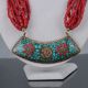 Tibetan Handwork Red Coral Necklaces Inlayturquoise Pendant & Necklaces C626 Necklaces & Pendants photo 1