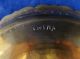 Antique Large Footed Brass Chinese Bowl Engraved & Marked Bowls photo 1