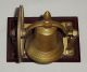 Vintage Brass/wood String Door Bell With Pulley Door Bells & Knockers photo 2