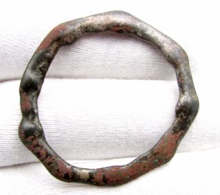 Celtic Bronze Sun Amulet Decorated - Rare Ancient Wearable Artifact - C428 photo