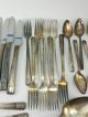 Vintage 40 Piece Oneida Community Silverplate Noblesse 1930 Svc 7,  Luncheon Mono Plates & Chargers photo 2