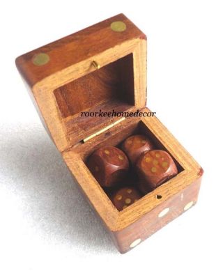 Awesome Elegant Wooden Dice Game,  Collectible Replica Gift photo