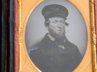 Antique Ambrotype Photograph Of Ship ' S Captain photo