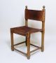 Vintage Retro 1970 ' Hungarian Craftsman Oak And Saddle Leather Chairs 1900-1950 photo 1