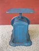 Antique Scale Columbia Family Household Landers Frary Clark Blue Paint Scales photo 2