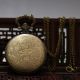 Oriental Vintage Collectible Handwork Man & Horse Brass Pocket Watch Csyb421 Tables photo 2