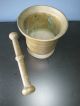 Antique Large French Bronze 17th Century Apothecary Pestle And Mortar Primitives photo 3