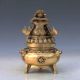 Chinese Brass Handwork Carved God Buddha Incense Burner & Lid M0053gd4914 Incense Burners photo 4