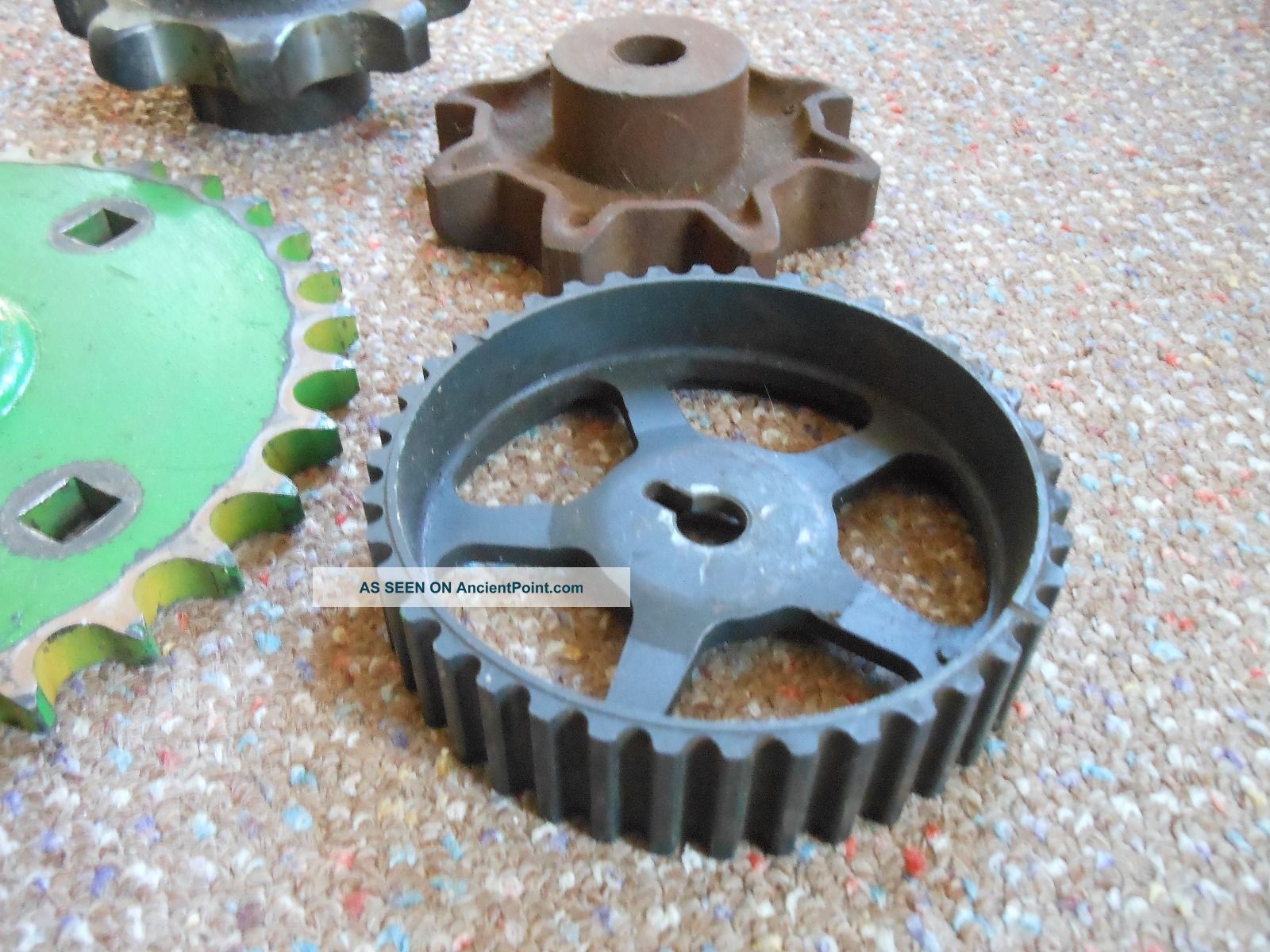 4 Vintage Sprockets Gear Farm Machine Belt Cog Barn Steampunk Lamp Base J Deere Other Mercantile Antiques photo