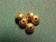 5 Roman Gold Disc Beads Circa 100 - 400 Ad Roman photo 2