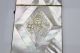 Antique High Relief Raised Carving Mother Of Pearl Calling Card Case,  Flowers Victorian photo 8