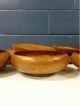 Wood Bowls Plates Taverneau Mid Century Modern Server Teak? Mid-Century Modernism photo 5