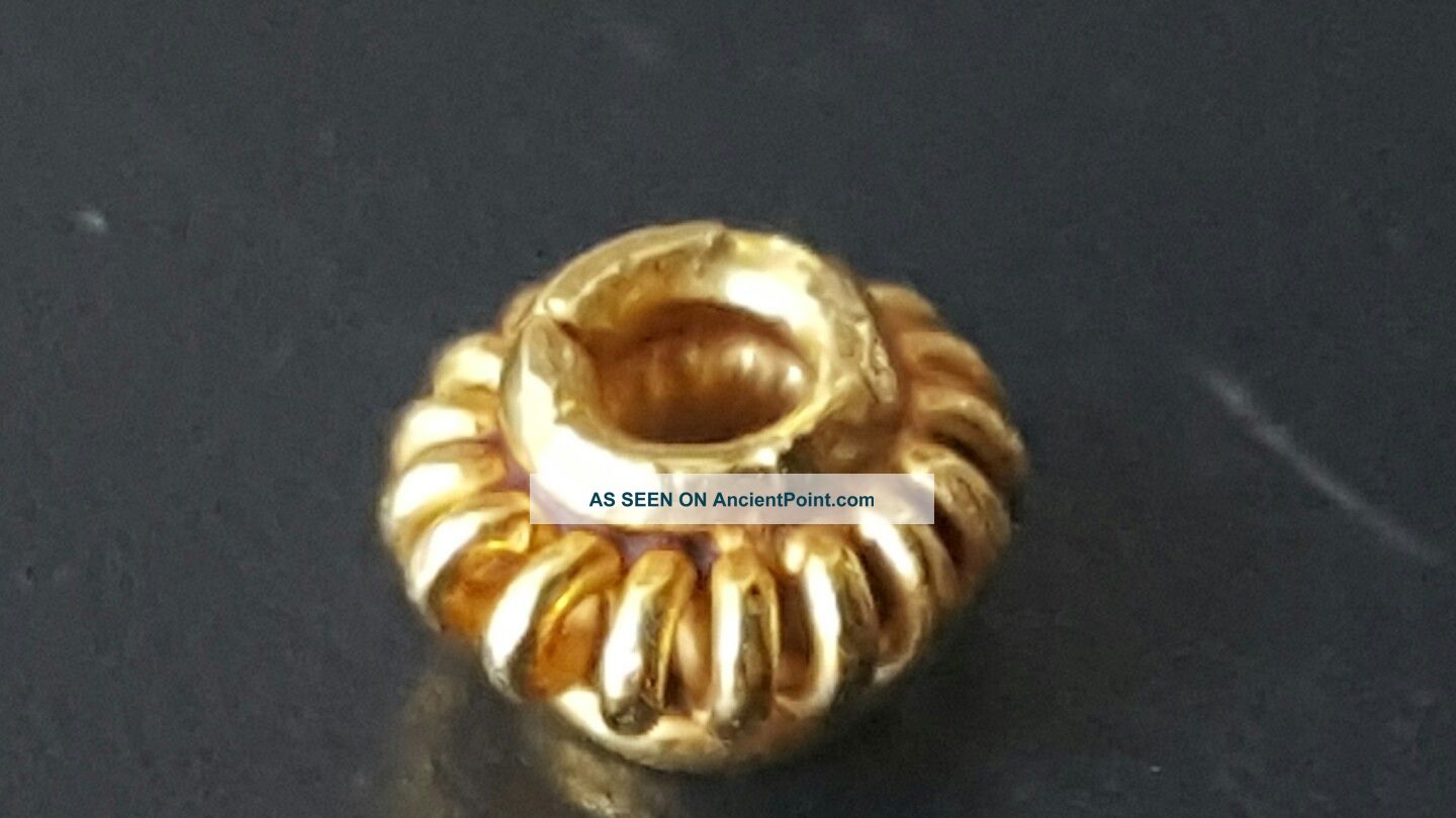 Roman 24k Solid Gold Bead.  15grams Roman photo