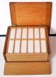 19th.  C.  Microscope Slide Pine Display / Storage Case For 144 Mounts (a/f) Other Antique Science Equip photo 1