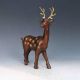 Chinese Purple Bronze Gilt Hand Carving Sika Deer Statue X0315 Other Antique Chinese Statues photo 1