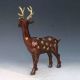 Chinese Purple Bronze Gilt Hand Carving Sika Deer Statue X0315 Other Antique Chinese Statues photo 2