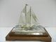 The Sailboat Of Silver960 Of Japan.  2masts.  73g/ 2.  57oz.  Takehiko ' S Work. Other Antique Sterling Silver photo 2