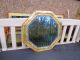 Arts & Crafts Brass Octagonal Mirror With Bevelled Glass To Restore 20th Century photo 1
