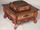 Victorian Inlaid Sewing Box W/ Drawer Early 1900 Boxes photo 3