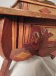 Victorian Inlaid Sewing Box W/ Drawer Early 1900 Boxes photo 7