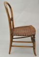 Antique Victorian Balloon Back Child Or Doll Size Fruit Wood And Cane Seat Chair 1800-1899 photo 1