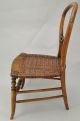Antique Victorian Balloon Back Child Or Doll Size Fruit Wood And Cane Seat Chair 1800-1899 photo 2