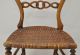 Antique Victorian Balloon Back Child Or Doll Size Fruit Wood And Cane Seat Chair 1800-1899 photo 5