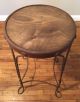 Vintage Twisted Wire Ice Cream Shop Cafe Stool Steampunk Metal Wood Wrought Iron 1900-1950 photo 2