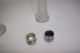 Vintage Pattern Glass Salt & Pepper Shakers W/ Sterling Silver Lids Salt & Pepper Shakers photo 5