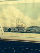 Antique Whaling Print South Sea Whale Fishery Painted By W J Huggins Other Maritime Antiques photo 3