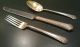 Vintage Wallace Sterling Silver Fork - Knife - Spoon Larkspur 131.  33g 925 Flatware & Silverware photo 1