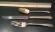 Vintage Wallace Sterling Silver Fork - Knife - Spoon Larkspur 131.  33g 925 Flatware & Silverware photo 3