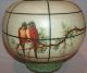 8032: Art Deco Nouveau Parrot Ceiling Light Shade Glove Lamp Bird Macaw Art Deco photo 2