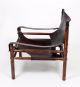 Vintage 1970 ' Hungarian Leather Safari Armchair In Manner Of Arne Norell 1900-1950 photo 7