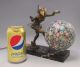Vintage Art Deco Pixie Dancer Lamp Millefiori Shade & Marble Base Gerdago Nr Lamps photo 9