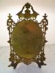 Small Antique Late 19th Century Bronze Elaborately Framed Mirror W/ Griffins Mirrors photo 1