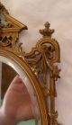 Small Antique Late 19th Century Bronze Elaborately Framed Mirror W/ Griffins Mirrors photo 3