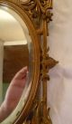 Small Antique Late 19th Century Bronze Elaborately Framed Mirror W/ Griffins Mirrors photo 4