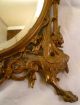 Small Antique Late 19th Century Bronze Elaborately Framed Mirror W/ Griffins Mirrors photo 5