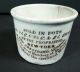Antique Holloway ' S Ointment Stoneware Cup Jar Quack Medicine Circa.  1850s ?? Bottles & Jars photo 1