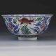 Chinese Porcelain Bowl Hand - Painted Goldfish W Qianlong Mark G481 Bowls photo 1