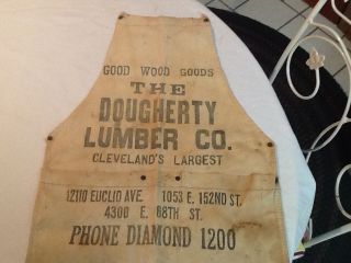 Antique Vintage Primitive Lumber Co.  Apron. photo